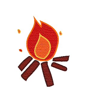 暖炉のイラスト