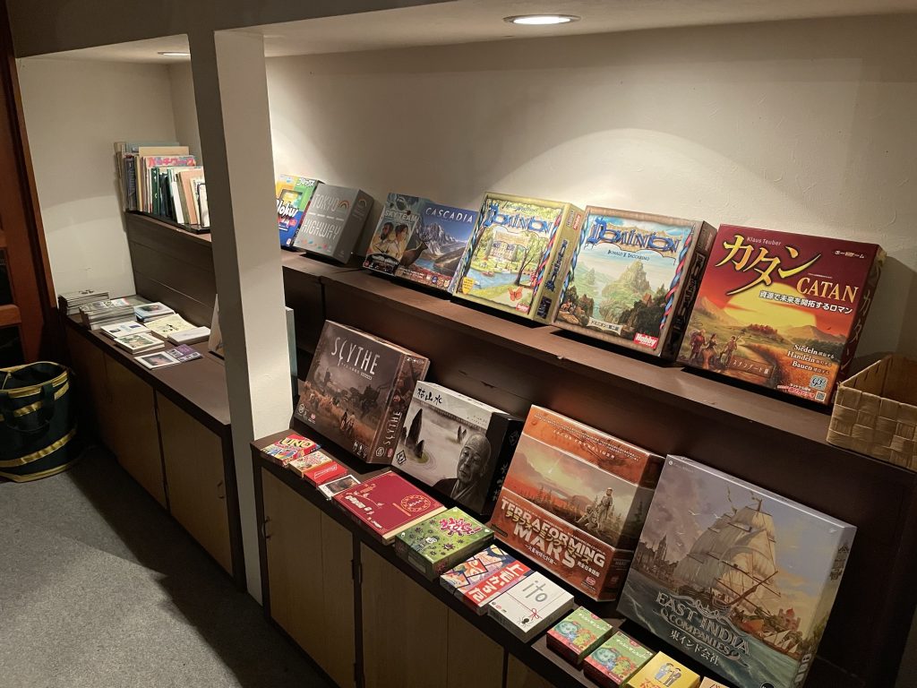 【館内設備について】ボードゲームコーナー